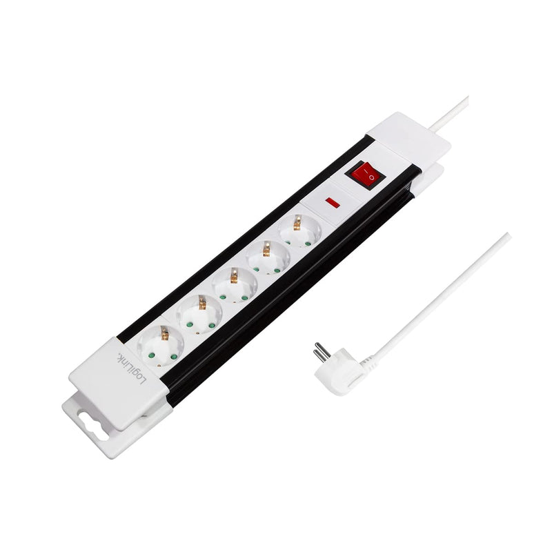 LogiLink Steckdosenleiste 5-fach mit An/Aus Schal