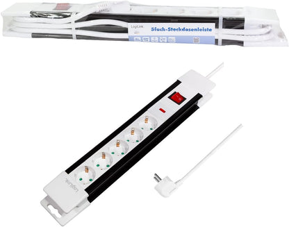 LogiLink Steckdosenleiste 5-fach mit An/Aus Schal