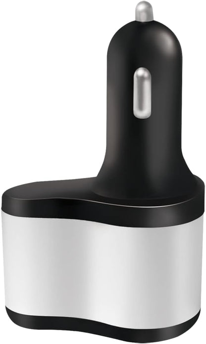 LogiLink PA0131 Universal 3-in-1 Power Supply, 2x USB and 1x Cigarette Lighter Socket Black/Silver