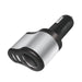 LogiLink PA0131 Universal 3-in-1 Power Supply, 2x USB and 1x Cigarette Lighter Socket Black/Silver