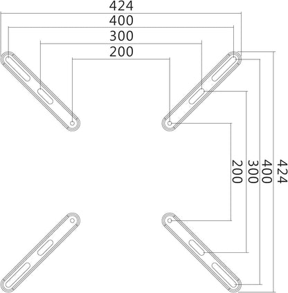 `LogiLink VESA Adapter (bis zu 400x400), 32-55, max`