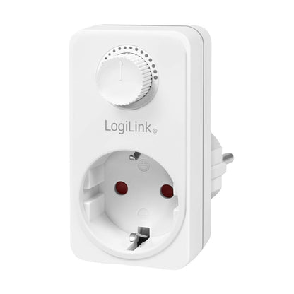 LogiLink Steckdosenadapter mit Dimmer weiB