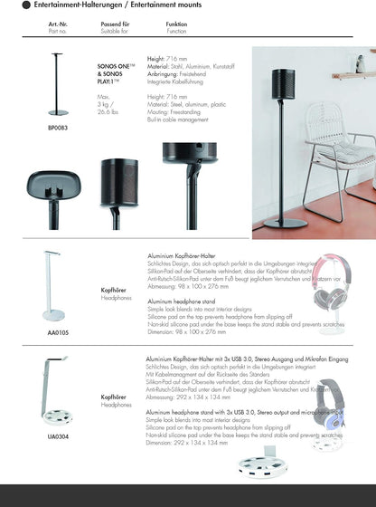 `LogiLink TV-Wandhalterung 32-55,35kg Tragkraft, n`