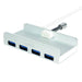 LogiLink UA0300 USB 3.0 Hub 4-Port im iMac Design bis 5 Gbit/s Silber