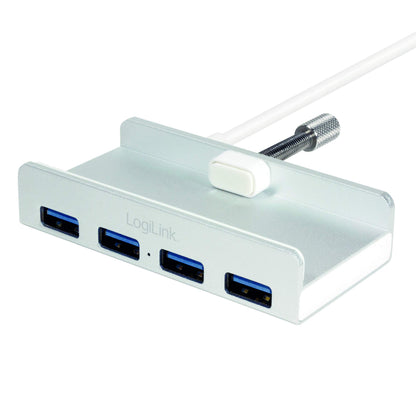 LogiLink UA0300 USB 3.0 Hub 4-Port im iMac Design bis 5 Gbit/s Silber
