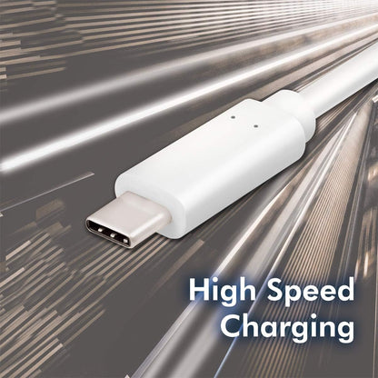 LogiLink CU0131 Anschlusskabel, USB 3.2 Typ-C (Gen2) zum Laden (HighSpeed Charging) & Synchronisieren, Weiß 1m 1 m weiß