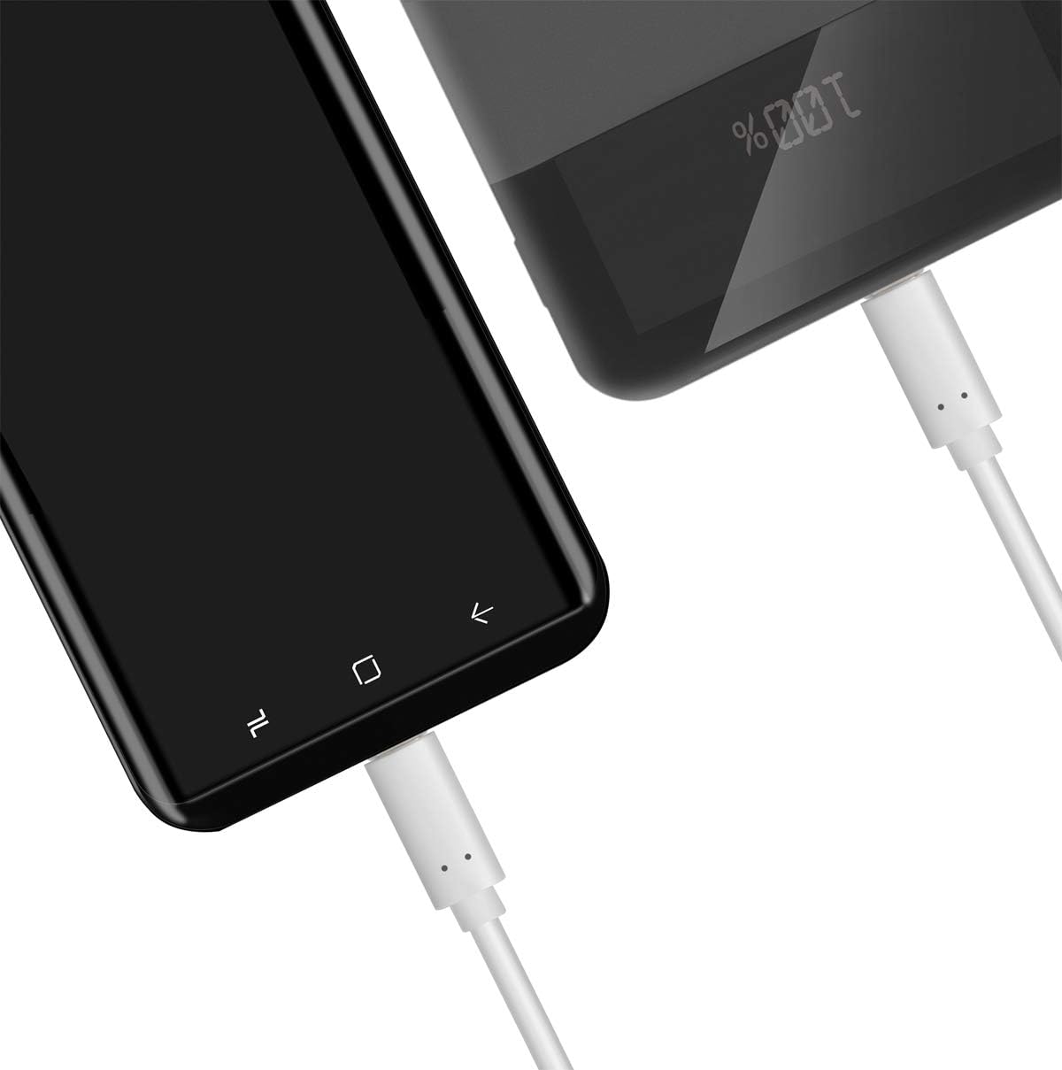 LogiLink CU0131 Anschlusskabel, USB 3.2 Typ-C (Gen2) zum Laden (HighSpeed Charging) & Synchronisieren, Weiß 1m 1 m weiß