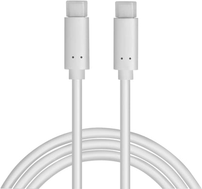 LogiLink CU0131 Anschlusskabel, USB 3.2 Typ-C (Gen2) zum Laden (HighSpeed Charging) & Synchronisieren, Weiß 1m 1 m weiß