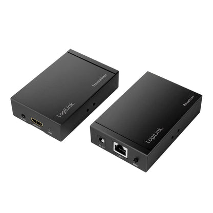 LogiLink HD0024 - HDMI Extender Set Ultra HD (via LAN), 50 m (4K/30Hz) to extend HDMI signals via network cable