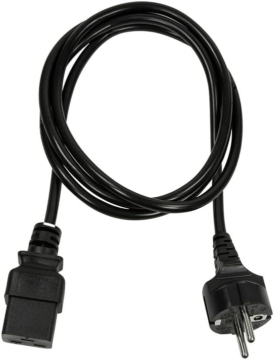 LOGILINK Power cable CEE 7/7-IEC C19, black, 1.80 m