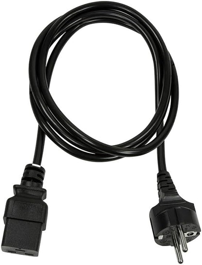 LOGILINK Power cable CEE 7/7-IEC C19, black, 1.80 m