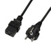 LOGILINK Power cable CEE 7/7-IEC C19, black, 1.80 m