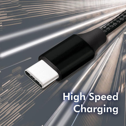USB 2.0 Anschlusskabel, USB (Typ A) zu USB (Typ C) schwarz, 0,3m 0,3m USB-A/USB-C schwarz