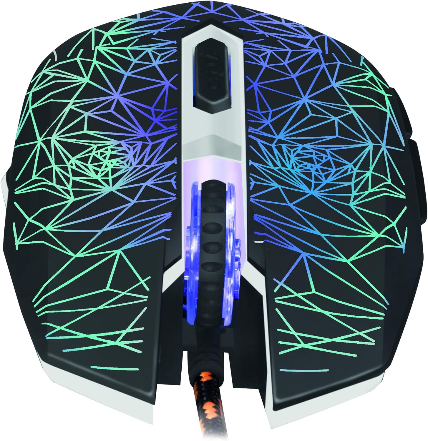 LogiLink ID0185 - Gaming Set: Mouse (800-2400dpi - Illuminated) & Keyboard with Stunning Metal Surface + Rainbow LED Backlight & Gaming Mouse Mat (35 x 25 cm)