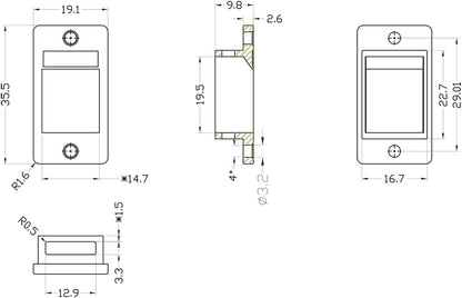 LogiLink MP0054 Mounting Bracket for Keystone Module