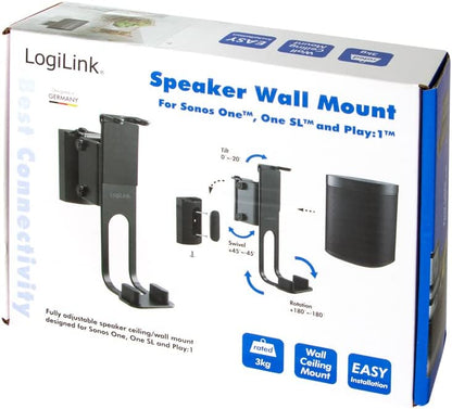 `Logilink Lautsprecher-Wandhalterung f.SONOS ONE,ON`