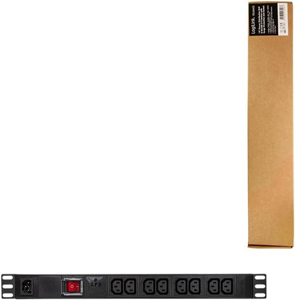 `LogiLink Steckdosenleiste 19 8xIEC320 C13,m. USS`