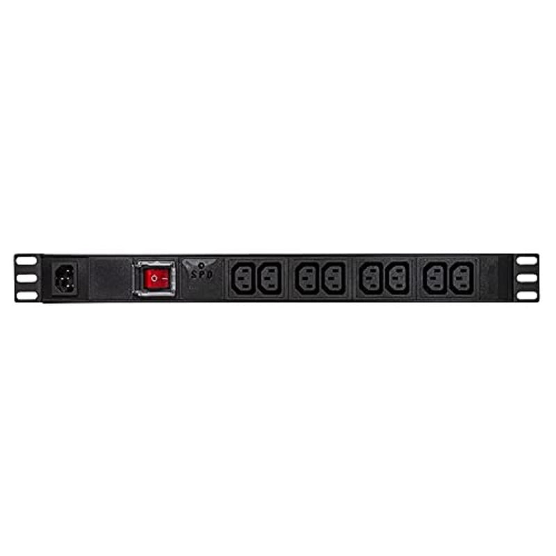 `LogiLink Steckdosenleiste 19 8xIEC320 C13,m. USS`
