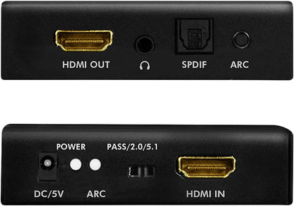 `LogiLink HDMI-Audio-Extraktor,2CH/5.1CH,SPDIF,4K/6`
