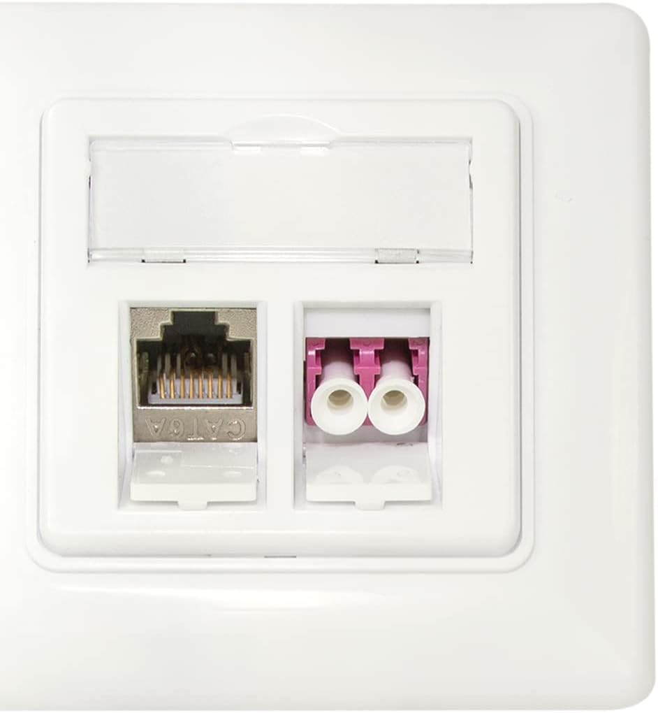 LogiLink Professional NK4054 LogiLink NK4054-Unterputzdose für 2 Keystone-Module, designkompatibel, reinweiß (RAL 9010), 2-Port