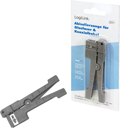 LogiLink Abisolierzange f. Glasfaser-,Coax-& Kupfe