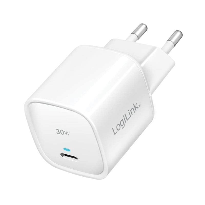 LogiLink PA0279 - USB Socket Adapter, 1x USB-C Port with PD (PowerDelivery), GaN Technology (Gallium Nitride), 30 W