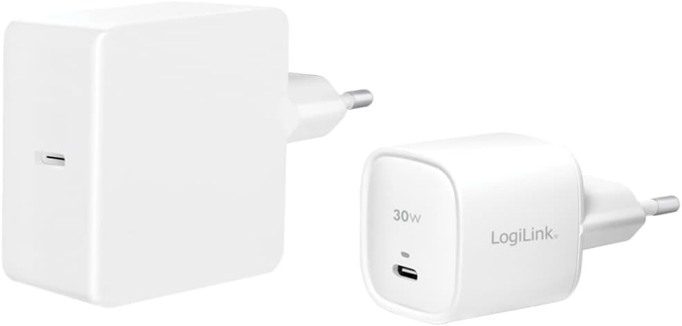 LogiLink PA0279 - USB Socket Adapter, 1x USB-C Port with PD (PowerDelivery), GaN Technology (Gallium Nitride), 30 W