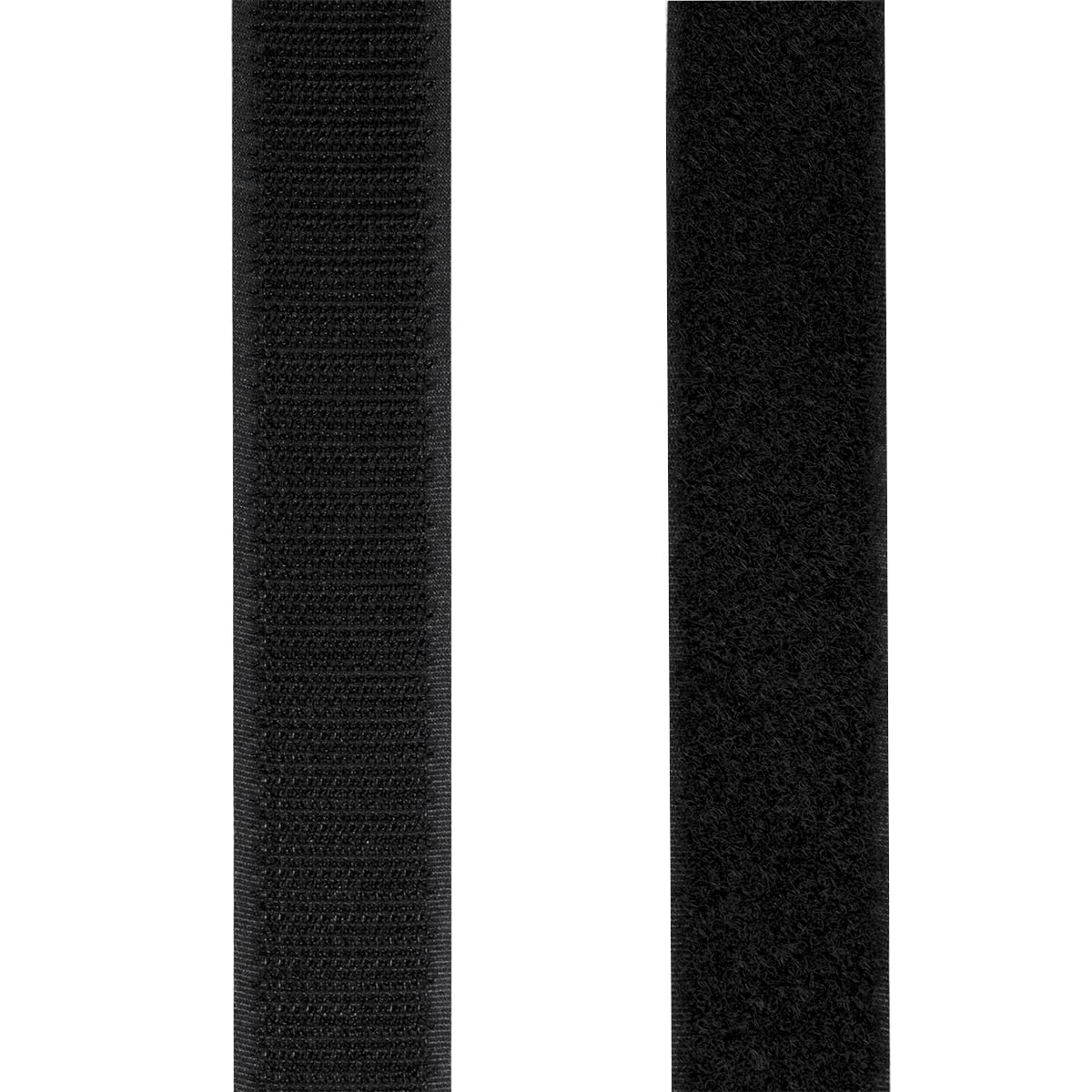 LogiLink KAB0080 - Selbstklebendes Klettband-Set (1x Hakenband, 1x selbstklebendes Schlaufenband), Länge: 5m - Breite: 25mm, Farbe: Schwarz