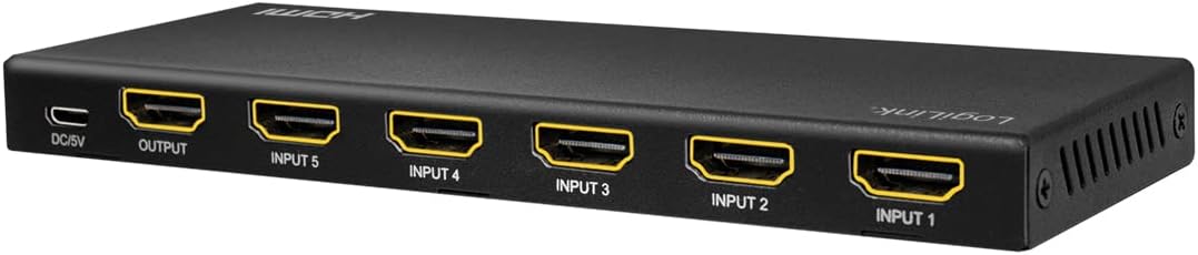`LogiLink Switch HDMI 5x1-Port, 4K/60Hz, HDCP, HDR,`