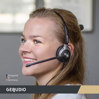 GEQUDIO Headset 1-Ohr mit 2.5mm Klinke