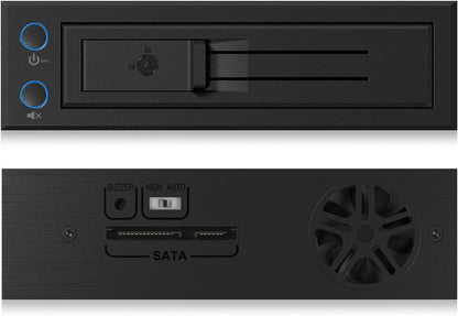 Icybox IB-176SSK-B Trayless Mobile Rack for 3.5-Inch SATA HDD - Black