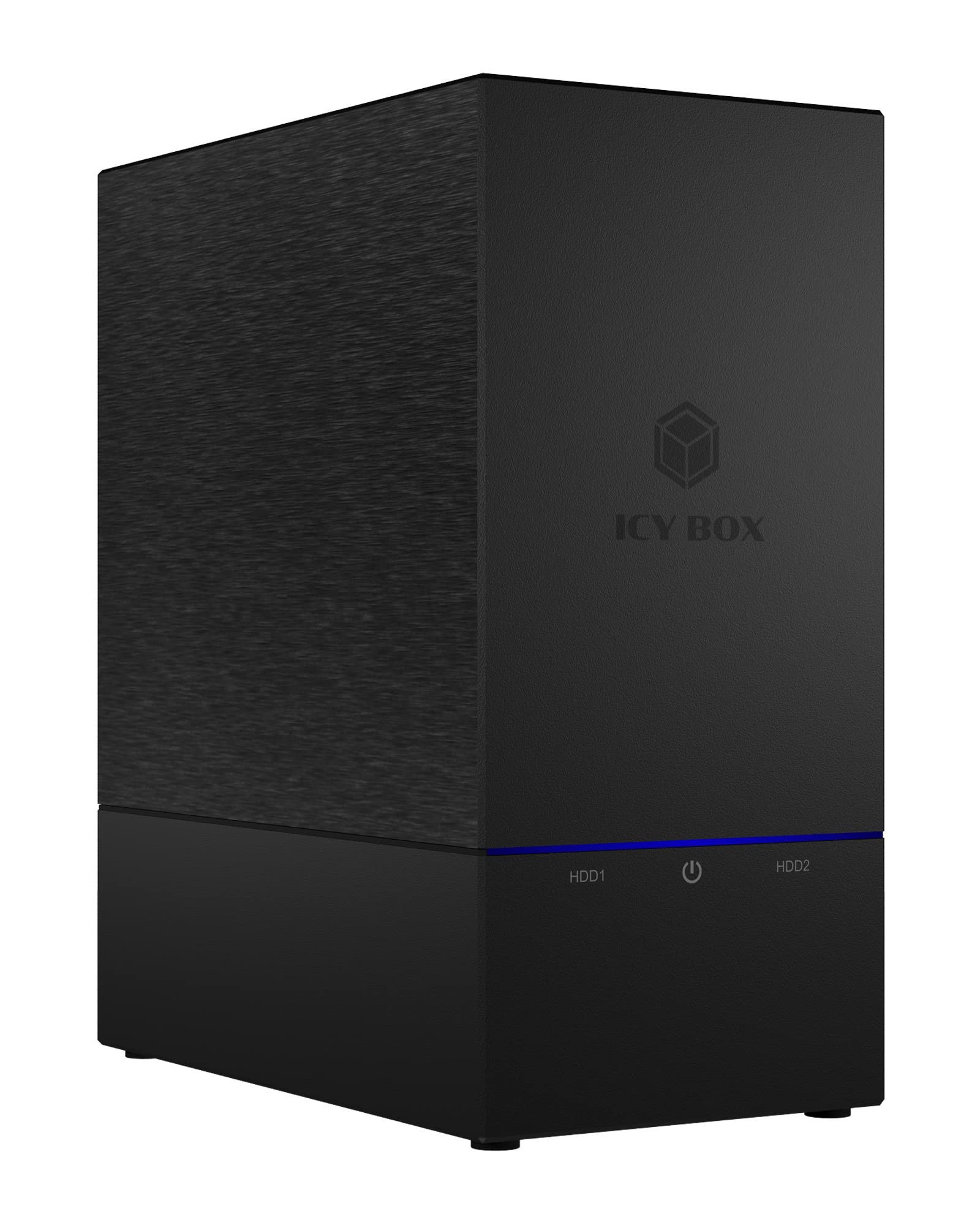 ICY BOX USB RAID 2.5" & 3.5" 2 Hard Drive Enclosure USB 3.1 Gen2 (10Gbps) USB-C RAID 1 0 JBOD Fan External Black Single