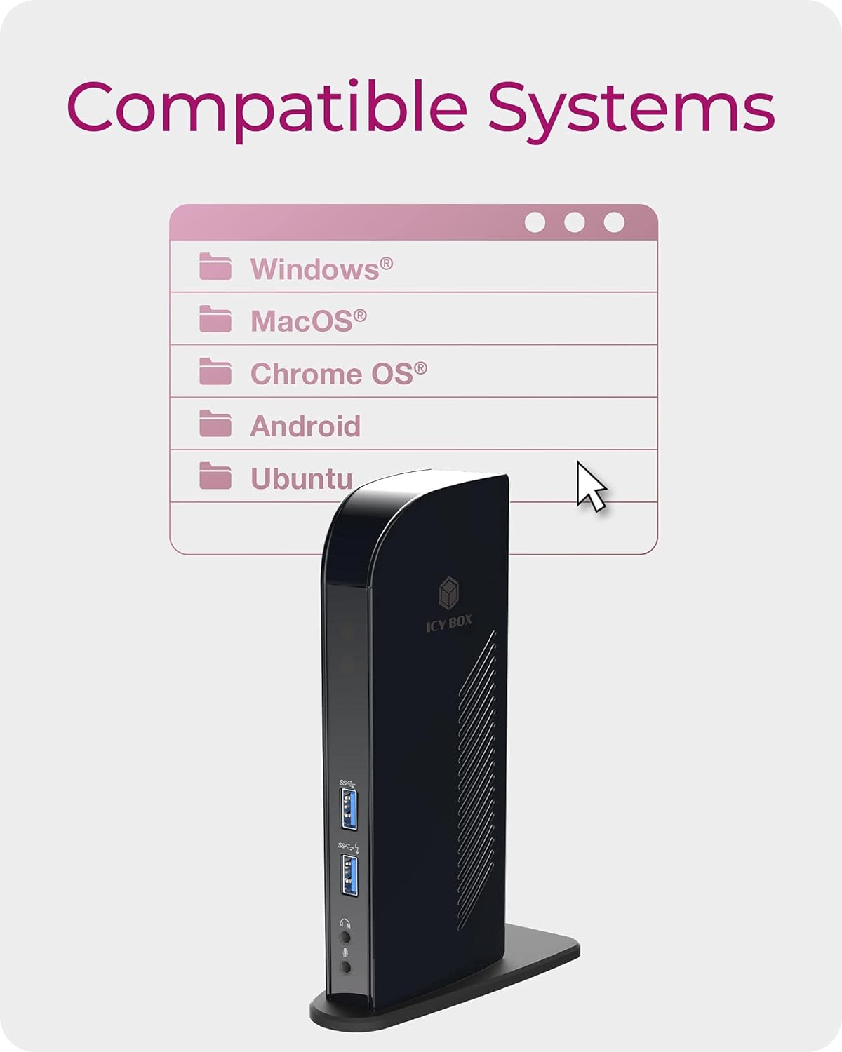 RaidSonic WAVE - ICY BOX IB-DK2242AC Dockingstation bk | DockingStation für PC/Notebook