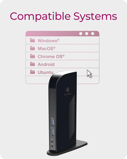 RaidSonic WAVE - ICY BOX IB-DK2242AC Dockingstation bk | DockingStation für PC/Notebook