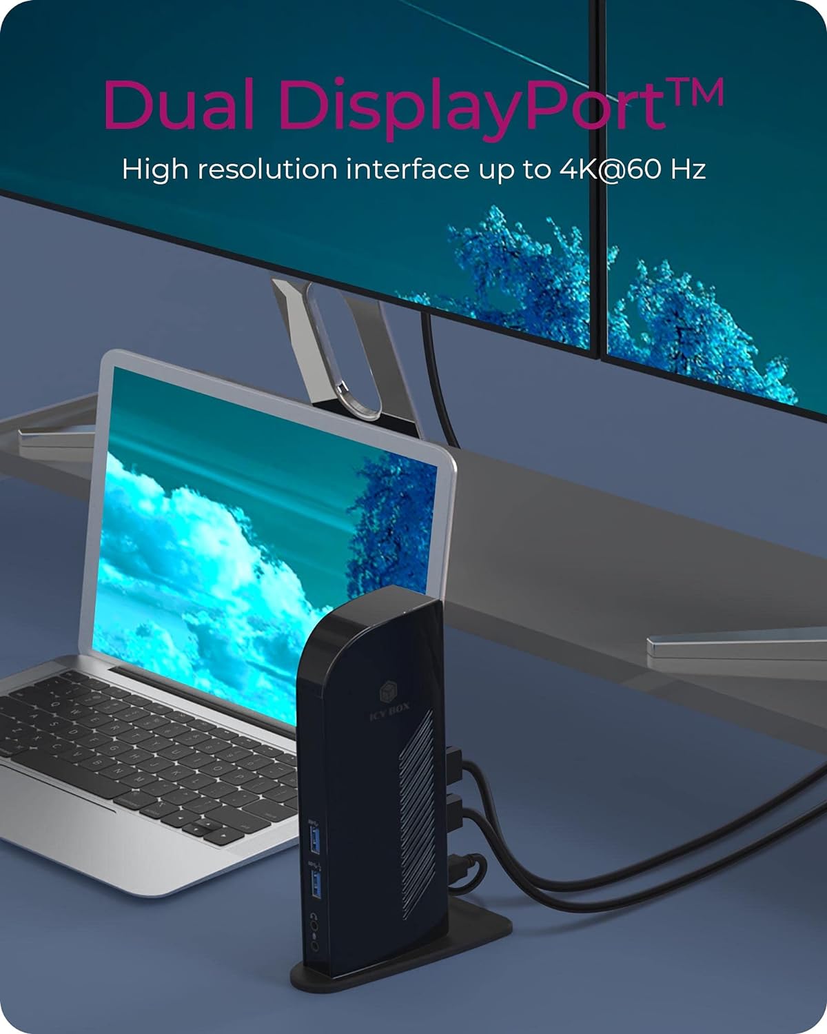 RaidSonic WAVE - ICY BOX IB-DK2242AC Dockingstation bk | DockingStation für PC/Notebook