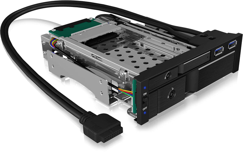`We-Ra. IcyBox 1x2,5+1x3,5 SATA/SAS=>2xSATA 5,25`