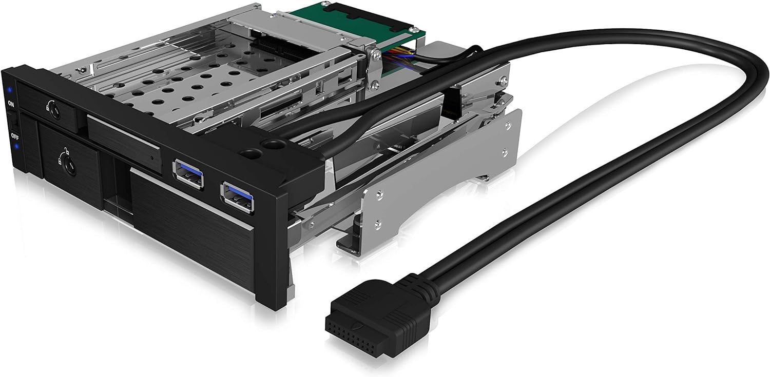 `We-Ra. IcyBox 1x2,5+1x3,5 SATA/SAS=>2xSATA 5,25`