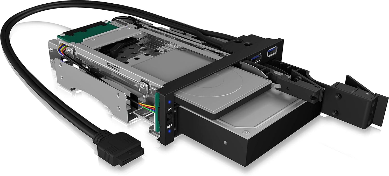 `We-Ra. IcyBox 1x2,5+1x3,5 SATA/SAS=>2xSATA 5,25`