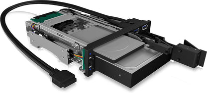 `We-Ra. IcyBox 1x2,5+1x3,5 SATA/SAS=>2xSATA 5,25`