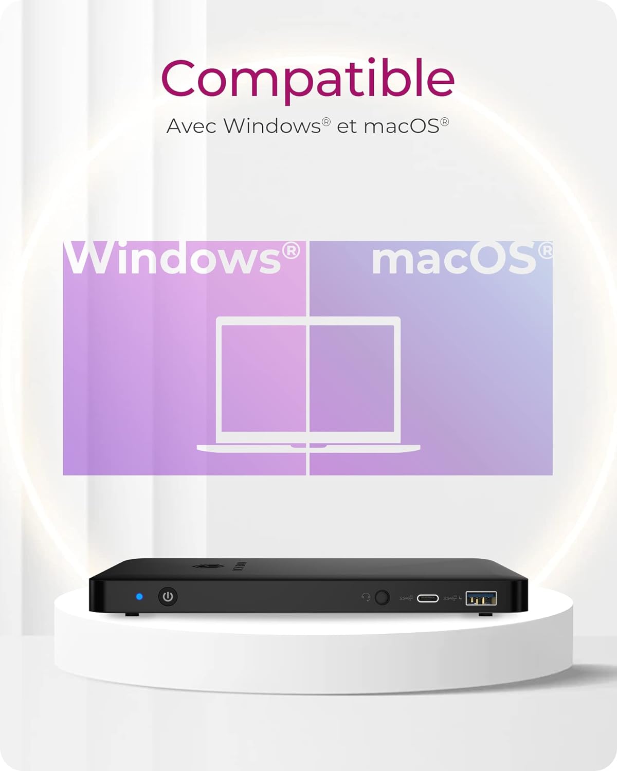 RaidSonic ICY BOX IB-DK2405-C Type-C Notebook Docking Station