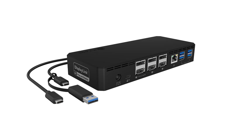 ICY BOX USB-C Docking Station (14-in-1) for 3 Monitors (3x HDMI & 3x DP), 5K 30Hz | 4K 60Hz, 6-Way USB 3.0 HUB, 100W Power Delivery, Gigabit Ethernet, Audio, IB-DK2254AC 3 x HDMI and 3 x DP