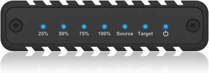 IcyBox Enclosure for Two NVMe SSDs with Cloning Function and USB Type-C® or Type-A