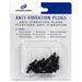 Cooltek 600300737 Anti-Vibrations Plugs, Gummi-Montagestecker zur Entkopplung von Gehäuselüftern, 8er Set
