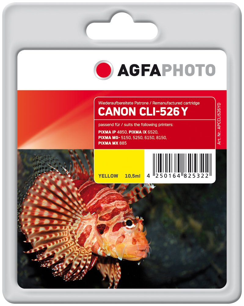 AgfaPhoto Patrone Canon APCCLI526YD ers. CLI-526Y