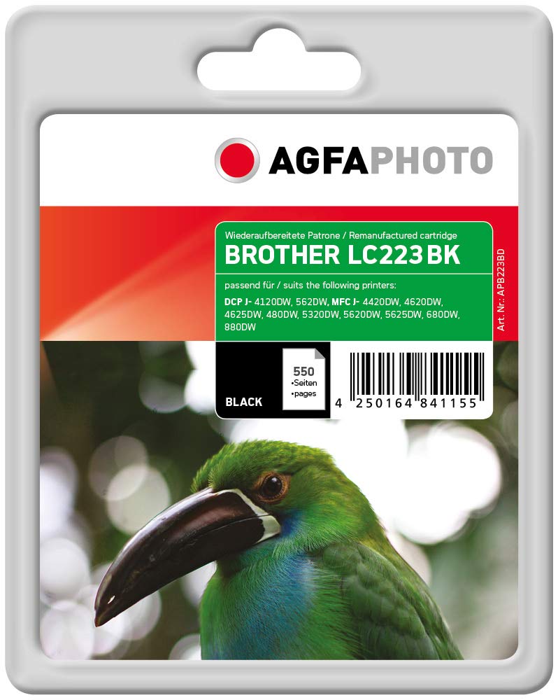 AgfaPhoto Patrone Brother APB223BD ers. LC223BK bl