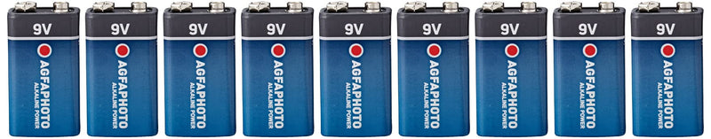 AgfaPhoto Batterie Alkaline Power -9V 6LR61 E-Bloc