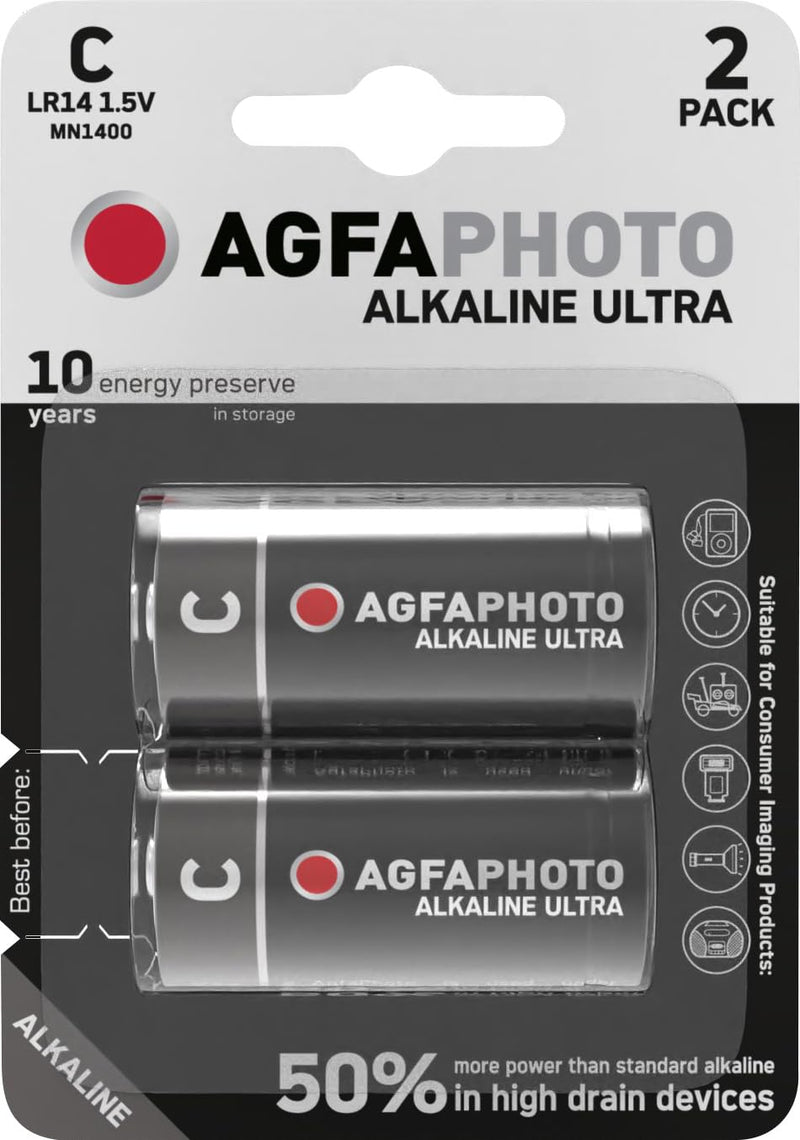 AgfaPhoto Batterie Alkaline Ultra -C LR14 Baby