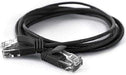 wantecWire Extra dünnes Patchkabel CAT.6 UTP, Länge 0.5 m, schwarz Schwarz Länge 0.5m