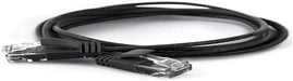 wantecWire Extra dünnes Patchkabel CAT.6 UTP, Länge 1.5 m, schwarz Schwarz Länge 1.5m