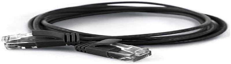 wantecWire Extra dünnes Patchkabel CAT.6 UTP, Länge 1.5 m, schwarz Schwarz Länge 1.5m